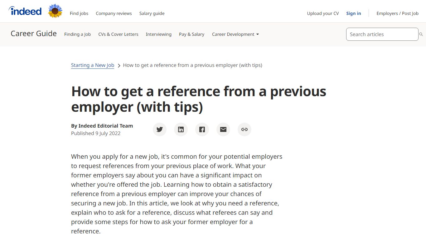 How to get a reference from a previous employer (with tips)